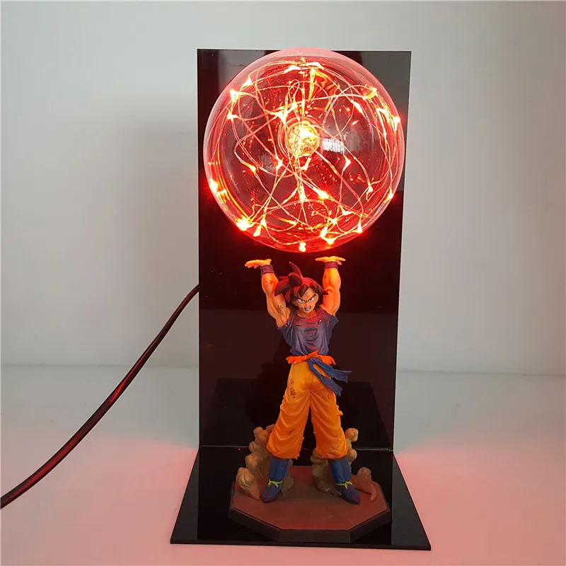 Dragon Ball Z Goku Spirit Bomb Светодиодная лампа Dragon Ball Super Son Goku ночные светильники Lampara Led Dragon Ball - Испускаемый цвет: Красный