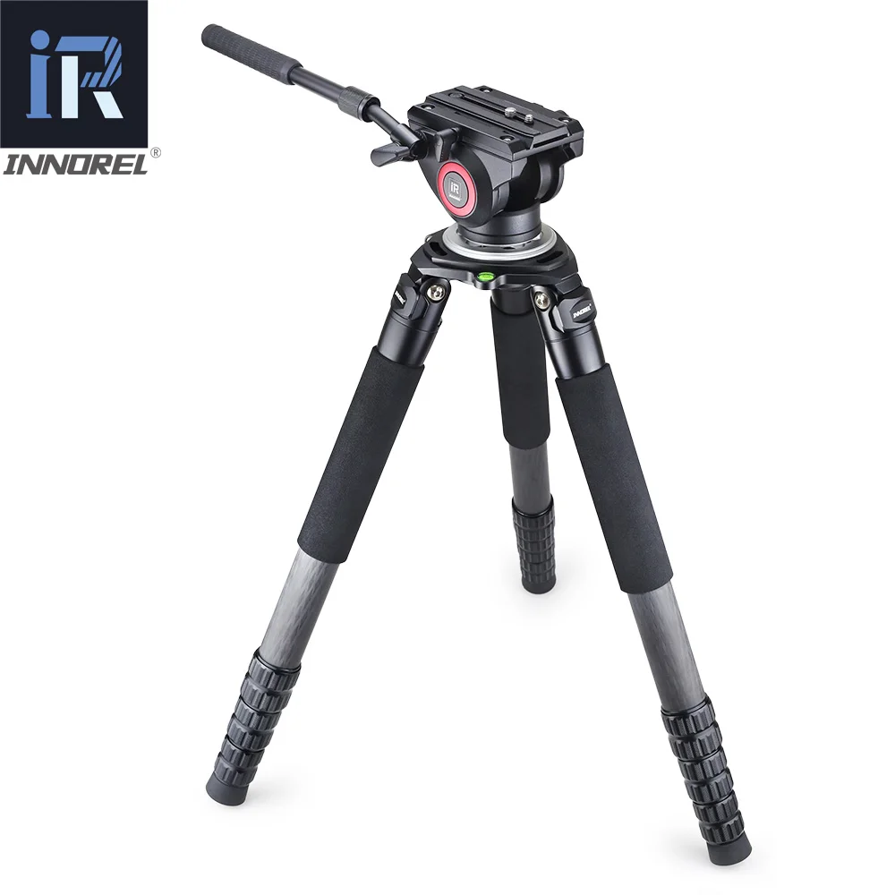 H80 cabeza fluida de vídeo amortiguación hidráulica DSLR trípode monopié Manfrotto 501PL observación de aves 2 secciones manejar cabeza panorámica 360 - 3