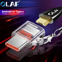 OLAF прозрачный Android Micro USB к type-C адаптер type C OTG адаптер Micro USB Женский к USB C Мужской конвертер передачи данных