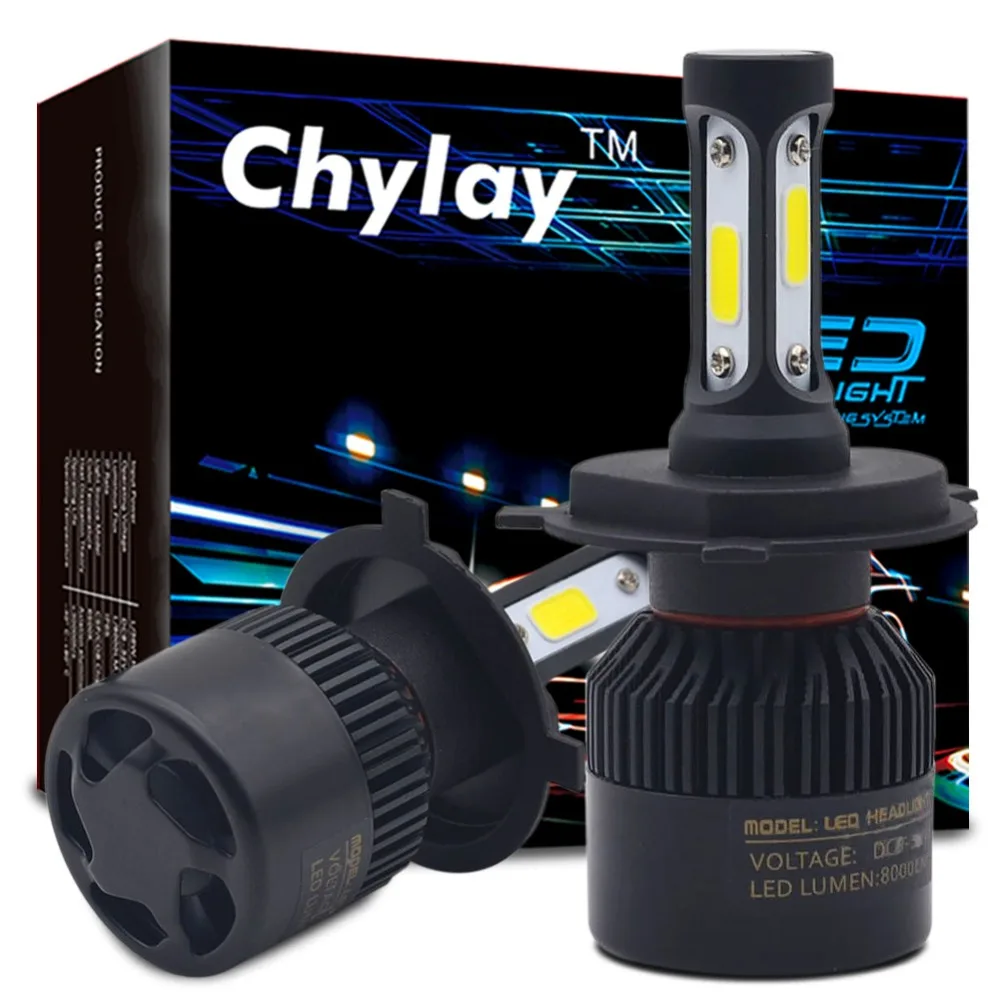 Одна пара H7 H1 LED H4 H11 H3 Автомобильные фары H9 HB4 HB3 9006 9005 H27 881 светодиодные