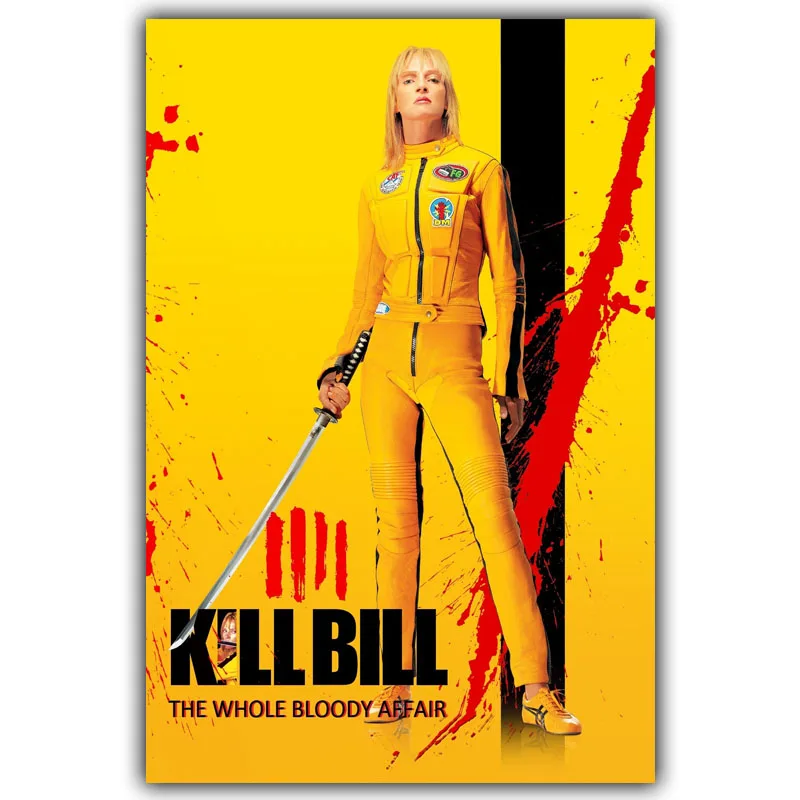 Kill Bill художественный Шелковый плакат с принтом 30x45 см 50x75 см кинокартины Декор для гостиной - Цвет: DY498