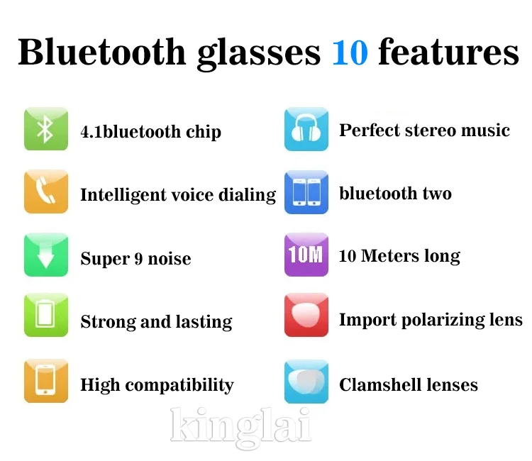 Смарт очки Bluetooth наушники солнцезащитные анти УФ Вождение портативная гарнитура