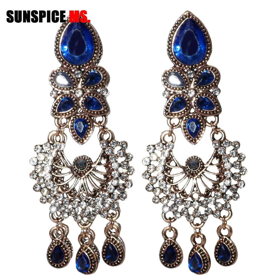 VINTAGE indian ethnic wedding resin earrings  (4)