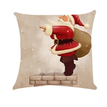 

Christmas Merry Christmas Square Home Car Decor Throw Pillow Case Sofa Waist Cushion Cover Dropship MJ1024