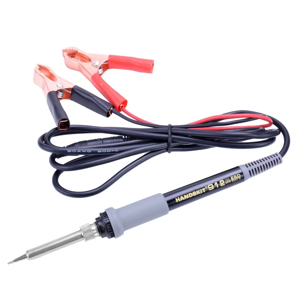 ebakey Soldering Iron DC12V / 35w Car Battery Low Voltage Electrical Soldering Iron Head Clip Portable Soldering Iron