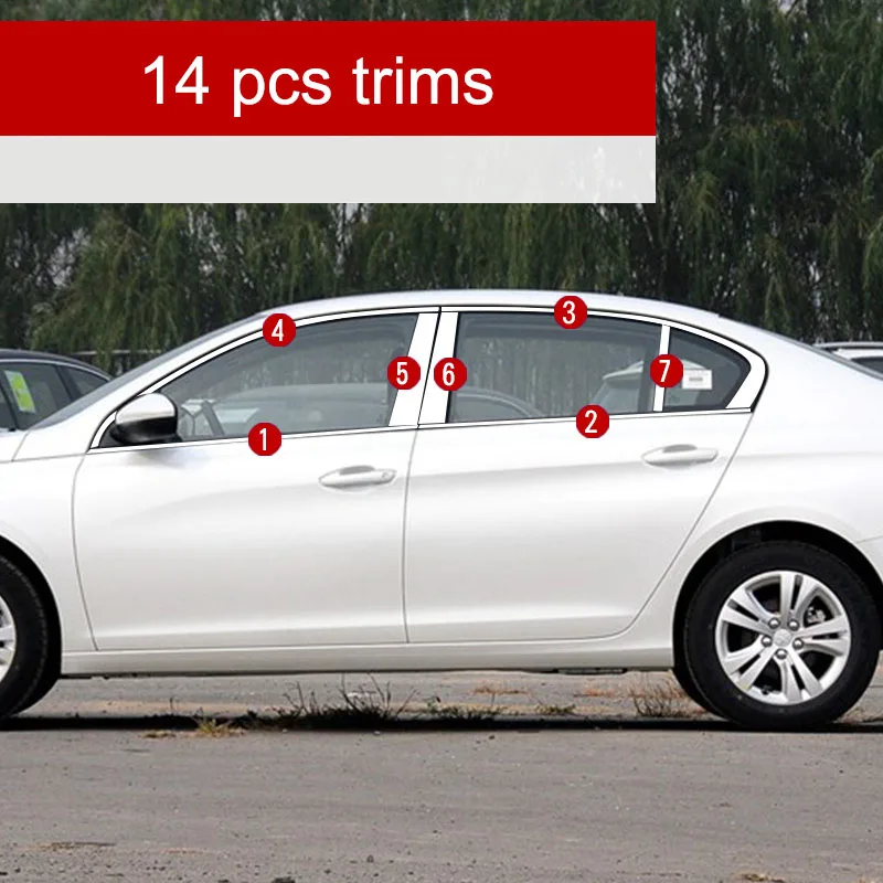 Стеклоподъемник lsrtw2017 из нержавеющей стали 304 для peugeot 408 2016 2017 2018 2-го поколения |