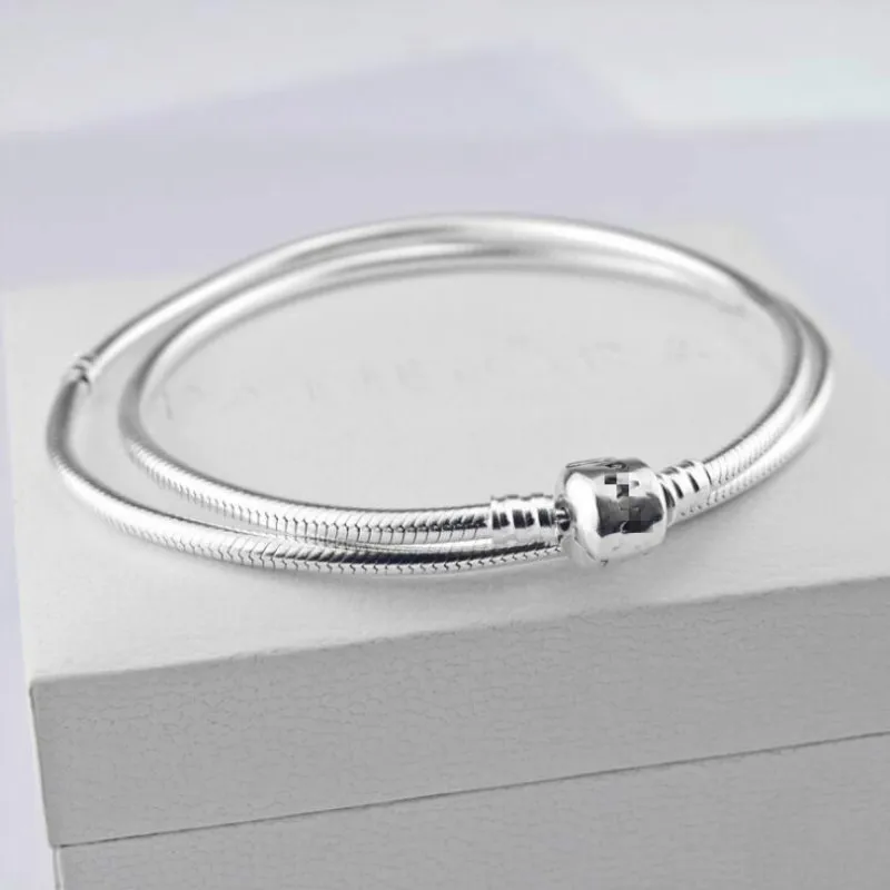 

Europe and America popular jewelry 925 sterling silver DIY basic necklace male female universal couple snake bone necklace