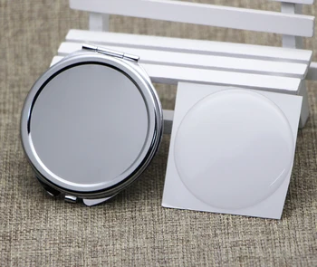 

500pcs 62mm compact mirror Kit-Pocket mirror blank-Two-sided Blank Compact Mirrors with Epoxy Resin Stickers