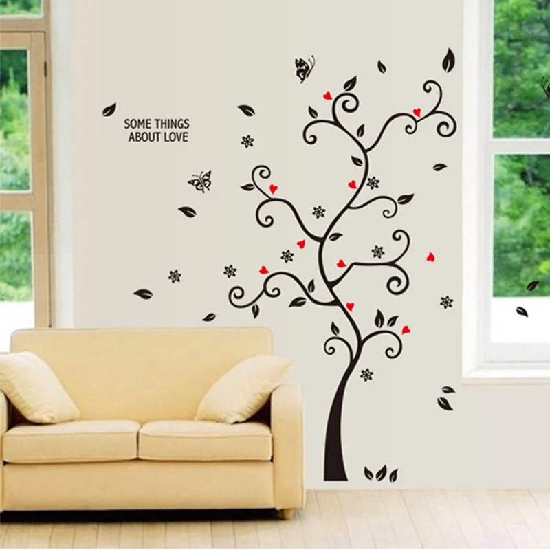 Фоторамка из ПВХ Happy tree креативные настенные наклейки с бабочками для украшения