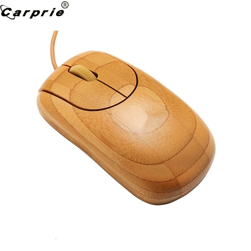 

CARPRIE Eco-friendly Wired Bamboo Wooden Mouse Ecological Gaming Mouse Mice for PC Laptop 90523