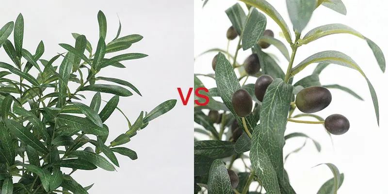 Flone Simulation Olive Branch Artificial Green Plant Leaves Artificial Flowers Branch For Home Wedding Party Decor (11)