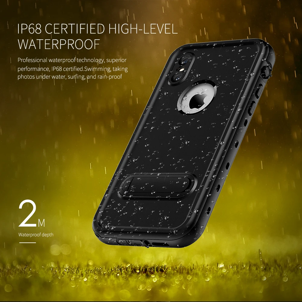 360 полная защита тела IP68 Водонепроницаемый чехол для Apple iPhone X XS 5 8 дюймов