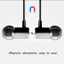 Qijiagu 10 шт. универсальные 3,5 мм проводные наушники-вкладыши Наушники магнетизм Обычная гарнитура Громкая связь вызов с микрофоном наушники