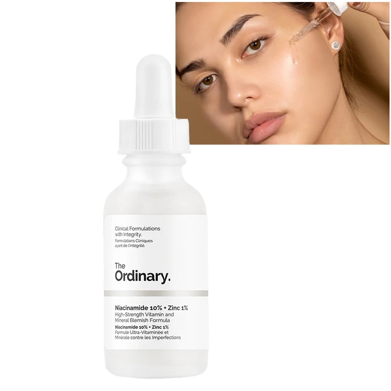 

The Ordinary Niacinamide 10% + Zinc 1% 30ML Face Serum Oil Balance Reduce Skin Blemishes Whitening Moisturizer