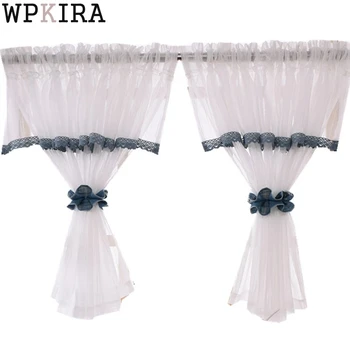 

Short Curtains for Kitchen Rod Pocket Door Parrtion Panels Roman Small Curtain DL017&30