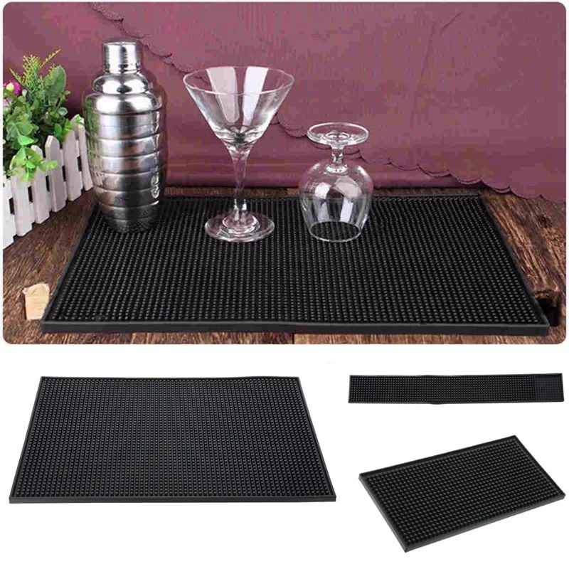 New Rubber Service Bar Beer Whiskey Cocktail Mat Heavy Duty Home Bar