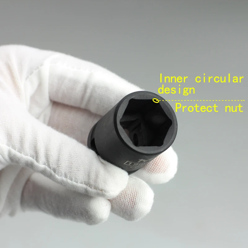 1/2" Short Impact Socket Adopter Air Sockets 6 Point 10 12 13 14 16 17 18 19 21 24 27 30 32mm for Electric Impact Air Pneumatic