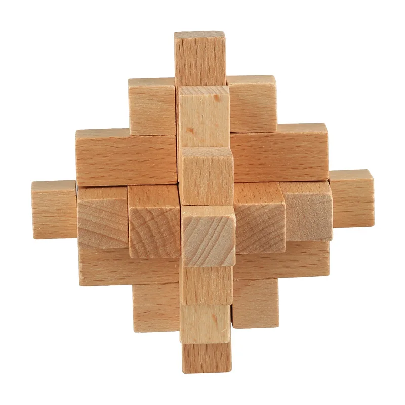 

2017Funny Kongming Luban Lock Kids Adult Wooden Chinese Traditional Puzzle Game Brain Teaser Intellectual Toy for Children