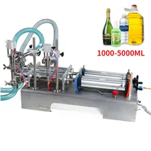 1000-5000 мл Электрический пневматический цилиндр головка машина для наполнения жидкостью шампунь гель Вода Вино Молоко Кофе Машина Для Наполнения Бутылок