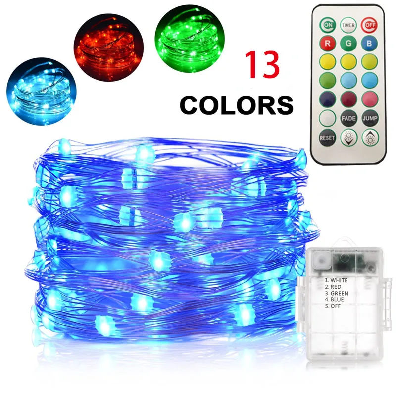 

5M Battery LED Fairy Lights Decoration Remote Control LED Twinkle String Lights Garden Party Christmas Lights Indoor Oudoor