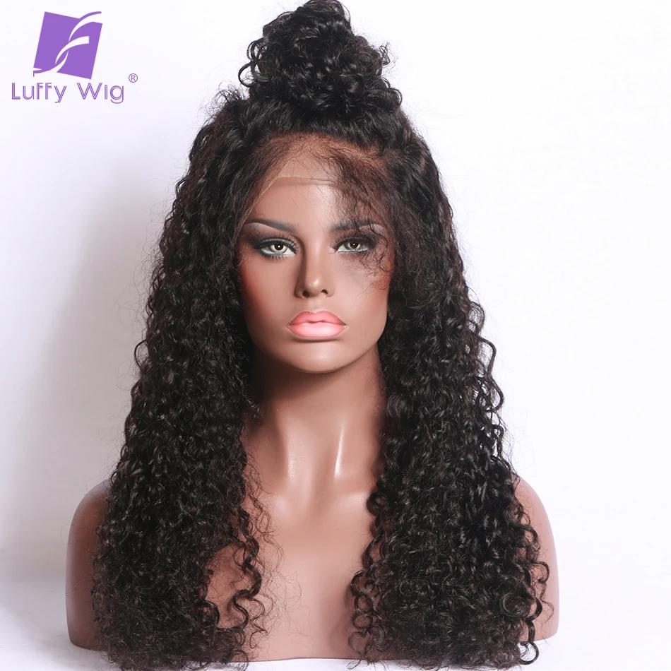 LUFFY Malaysian Curly font b Human b font font b Hair b font 5 4 5