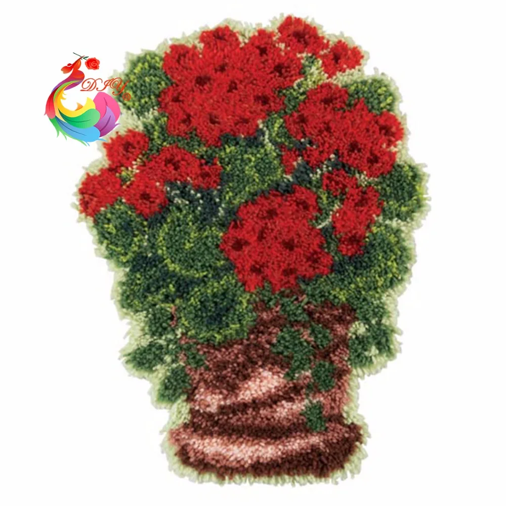 

shaggy rug Felt Craft carpet mats cushion Threads for embroidery crochet hooks clover cat knitting needles Crochet hook