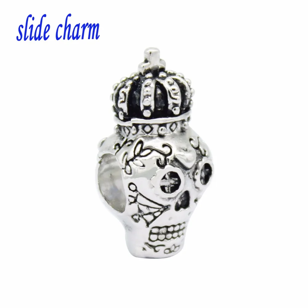 Slide Charm Fish Bone Beads Fit Pandora Animal Spedizione Gratuita