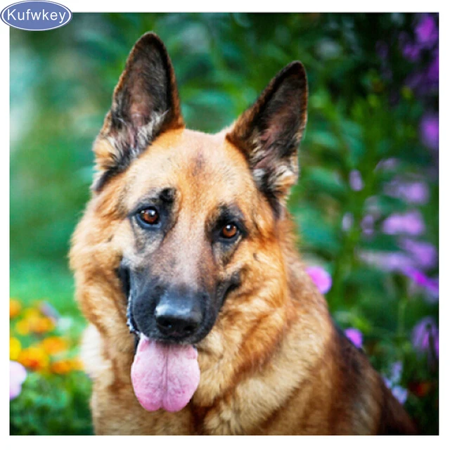 Full 5d Diamond Embroidery Home Decor Iy German Shepherd Dog Full 5d Diamond Embroidery Home Decor Iy German Shepherd Dog Resin Painting Cross Sch