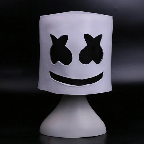 Marshmello Dj Mask Full Head Helmet Halloween Party Cosplay Costume