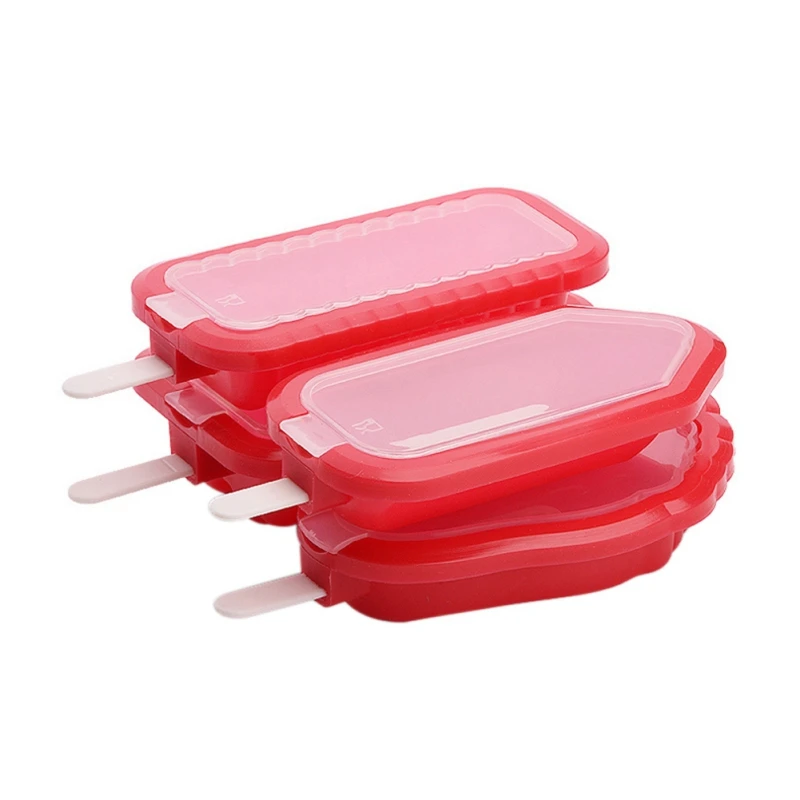 

Silicone Ice Cream Molds Homemade Food Grade Ice Moulds Freezer Ice Cream Bar Molds Maker 11*7CM silicon mold