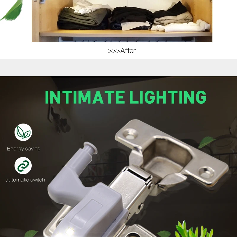 Светодиодный светильник-петля с аккумулятором, сенсорный Ночной светильник для кухни, гостиной, спальни, шкафа, шкафа, двери шкафа