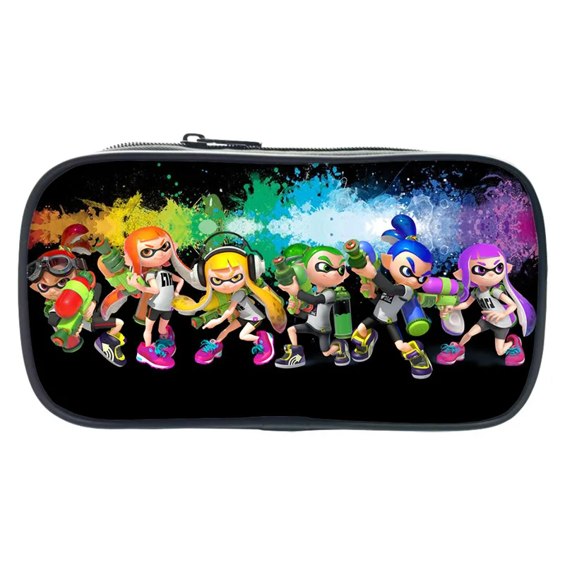 3D чехол для карандашей с принтом из аниме игры Splatoon 2 Женский макияжа дорожные