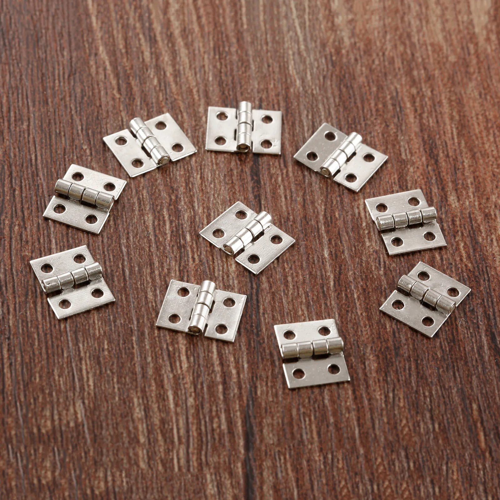 DRELD 50Pcs 8*10mm Mini Hinges Furniture Fittings Decorative