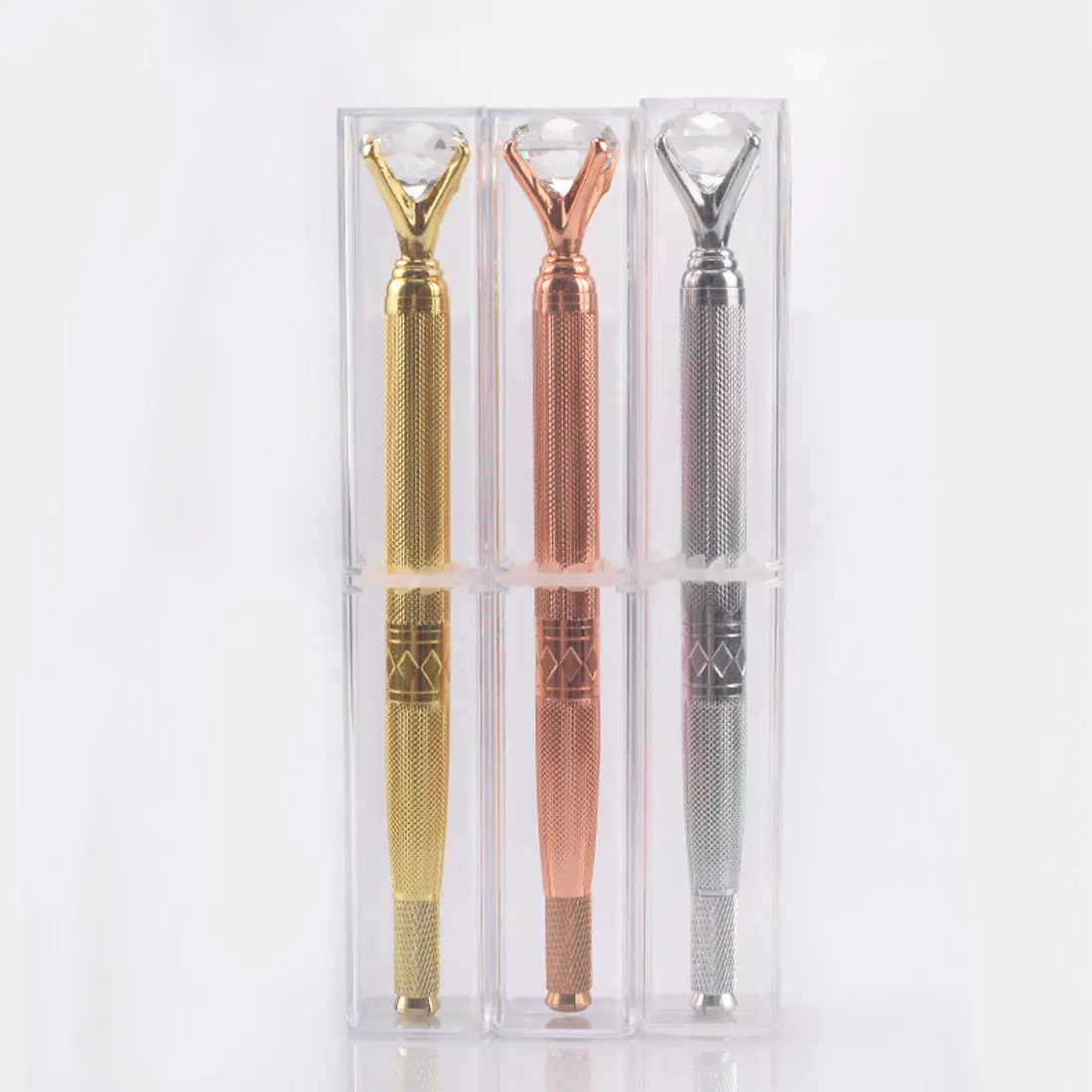 Crystal Diamond Embroidered Manual Eyebrow Pencil Microblading Tattoo