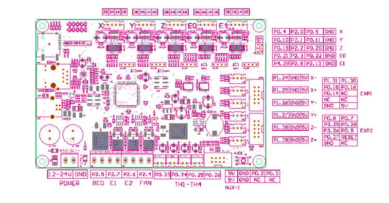 Гладкая Платформа Управления MKS SBASE V1.3+ MKS TFT32 3,2 ''сенсорный ЖК-дисплей