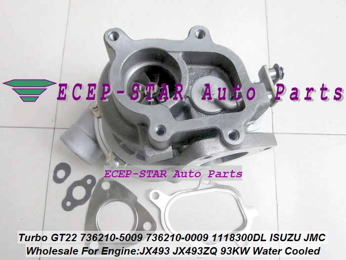 Water Cooled GT22 736210 736210-5009 736210-0009 736210 0009 1118300DL Turbo For ISUZU 