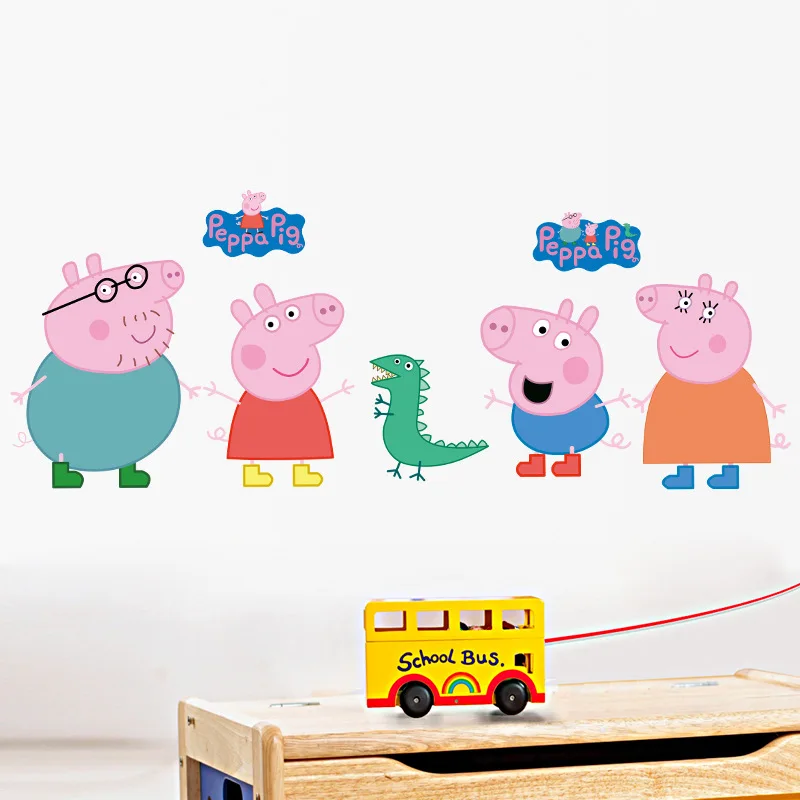 3D DIY Peppa Pig Free Shipping Photo PVC Wall Decals/Adhesive Family Walll Stickers Mural Art Home Decor 3D DIY Peppa Pig Free Shipping Photo PVC Wall Decals/Adhesive Family Walll Stickers Mural Art Home Decor