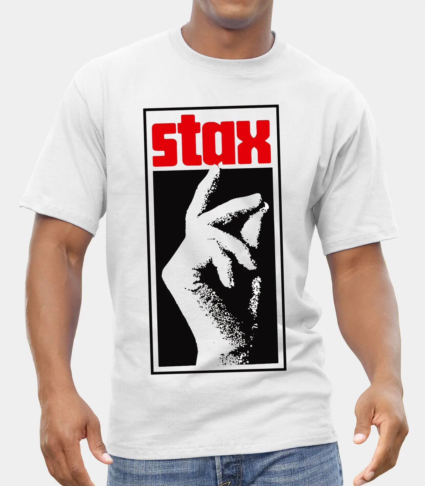 Stax Records Logo Kaus 100% Katun Jiwa Utara Otis Redding ...
