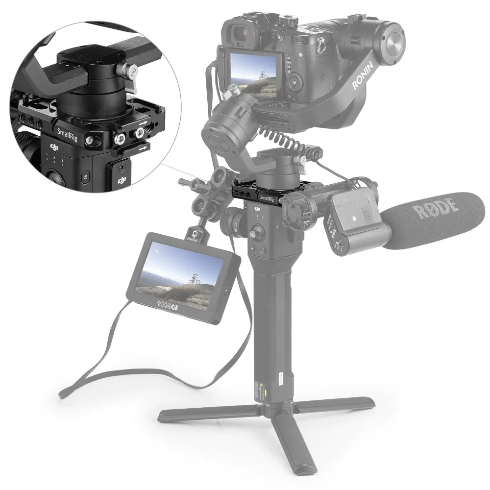 Монтажный зажим SmallRig для DJI Ronin S Gimbal W/ 1/4 отверстия резьбы Nato Rail монитора микрофона