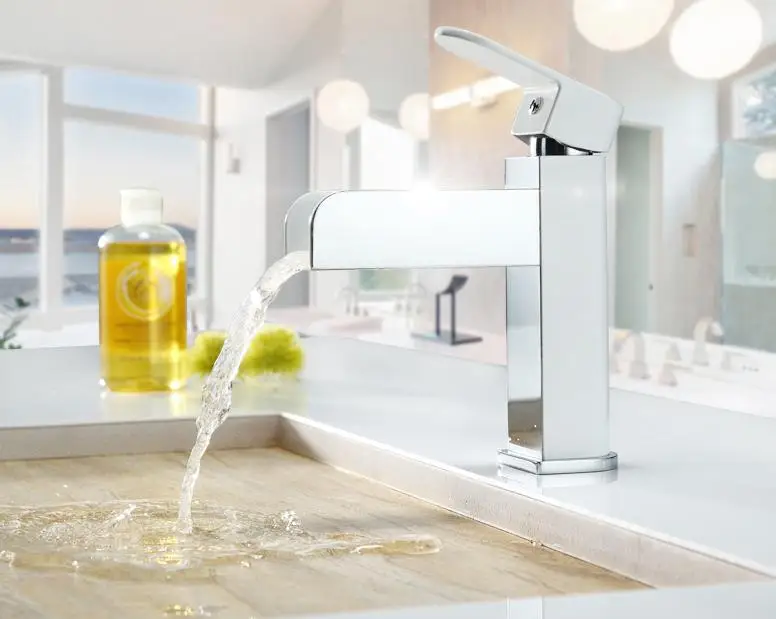 LED Faucet Cold And Hot Copper Basin Faucet