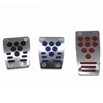 

Universal Aluminum Automatic Manual Transmission 2 pcs OR 3 pcs Non-Slip Car Brake Clutch Pedal Cover Set Kit Pedali car styling