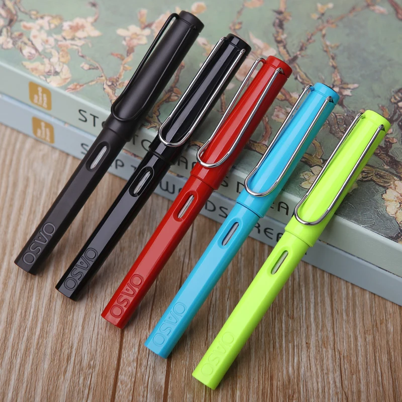 

1-Piece OASO 007 Ink Pens for Writing EF F Fountain Pen for Student Transparent Pen with Original Case School Office Supplies