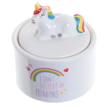 

1Piece Rainbow Unicorn Jewellery Box Figurines Lovely Girl Trinket Dish Table Decorative Unique Gift Idea For Girl