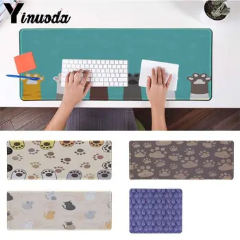 

Yinuoda Cute Cats paw pattern Silicone large/small Pad to Mouse Game Computer Gaming Mouse Pad Gamer Play Mats Version Mousepad