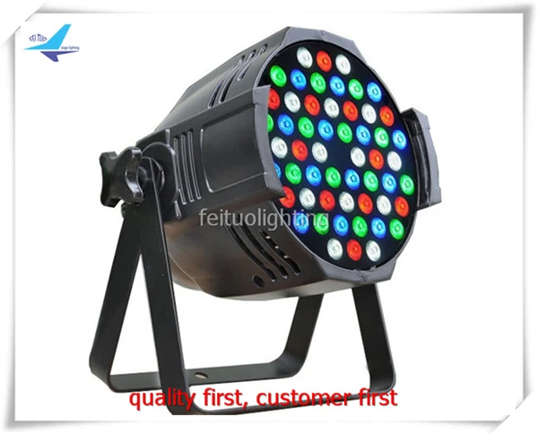 

free shipping 12 pieces LED Par 64 Stage 54x3w Sound Active RGBW DMX Master Par Wash Can Beam Effect Automic Disco DJ Party Lamp