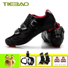 Tiebao Велосипеды обувь sapatilha chaussure cyclisme маршрут езда на велосипеде обувь самофиксирующаяся Спортивная суперзвезда
