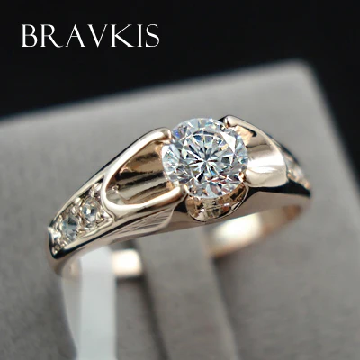 Женские винтажные обручальные кольца BRAVEKISS с камнями bague mujer moda ювелирные изделия