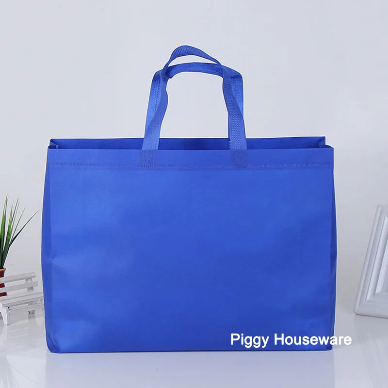 6 шт. на заказ нетканые сумки с ручками большой размер 8 цветов restyle Нетканая сумка для покупок может напечатать логотип HK107