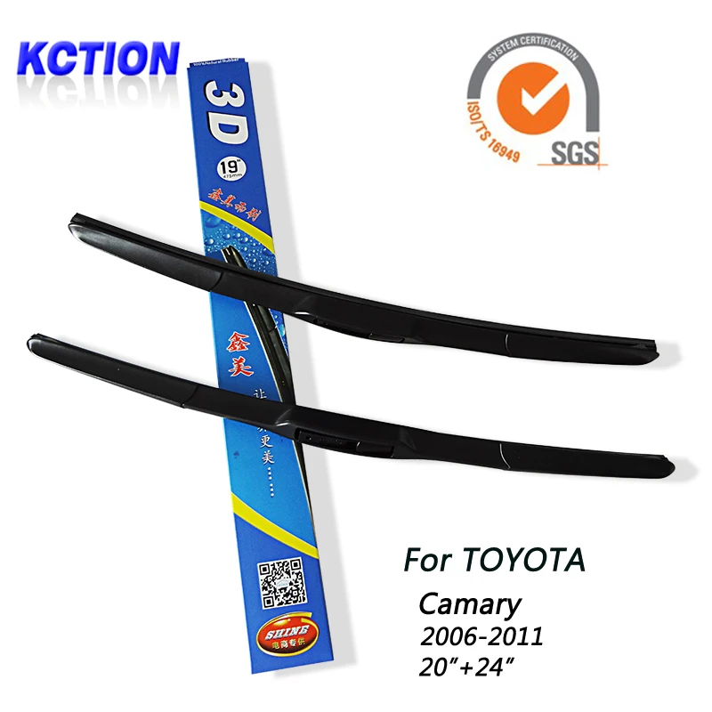 

Car Windshield Wiper Blade For TOYOTA CAMRY (2006-2011) ,20"+24",Natural rubber, Three-segmental type , Car Accessories