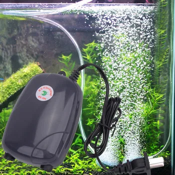 

New 5W Energy Efficient Aquarium Air Pump Two Hole Fish Tank Oxygen Pumps Super Silent Energy Saving Perfect Fish Tool